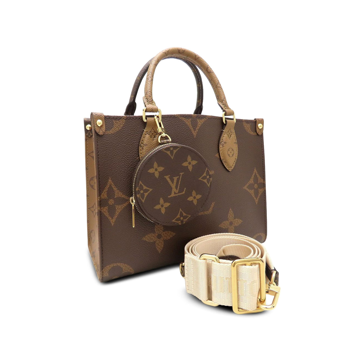 Louis Vuitton Monogram Reverse Giant OnTheGo PM — Brown