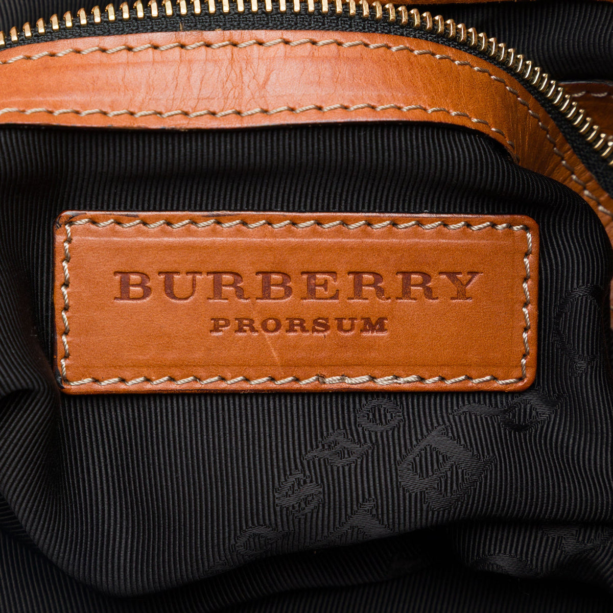 Burberry Mega Check Canvas and Leather Satchel — Brown