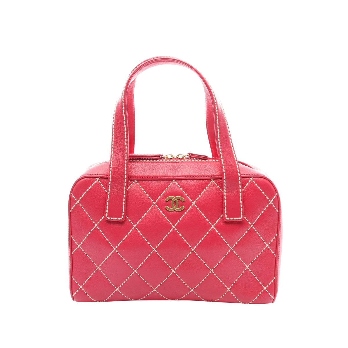 Chanel Leather Wild Stitch Handbag