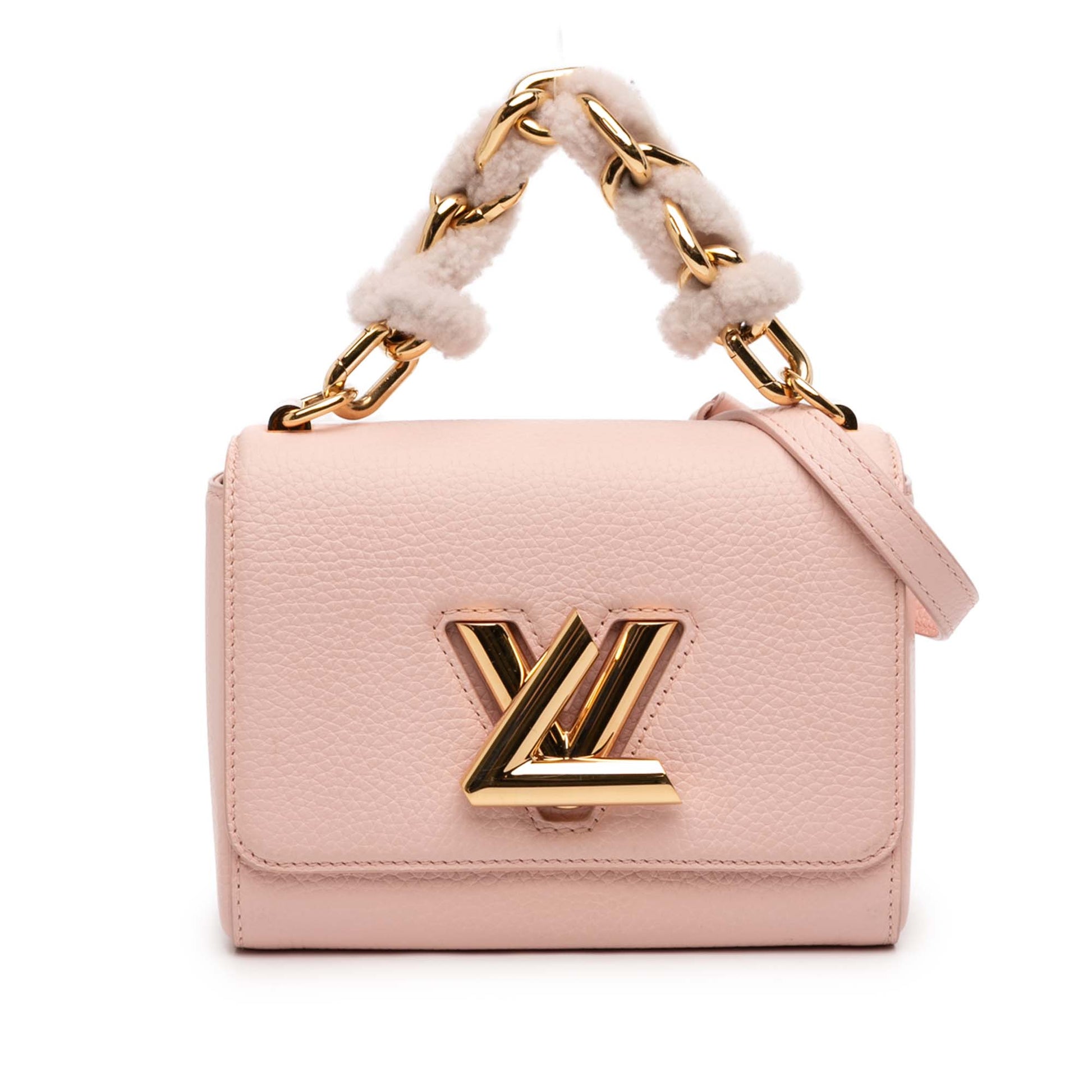 Louis Vuitton Taurillon Shearling Braided Handle Twist PM