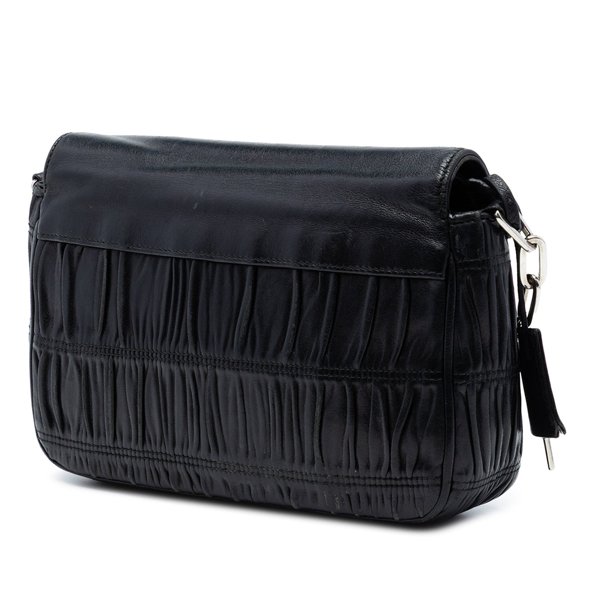 Prada Nappa Gaufre Sound Lock Shoulder Bag