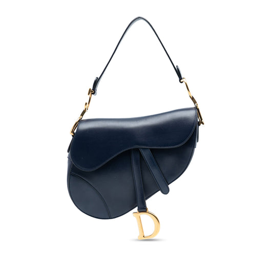 Dior Leather Saddle Bag