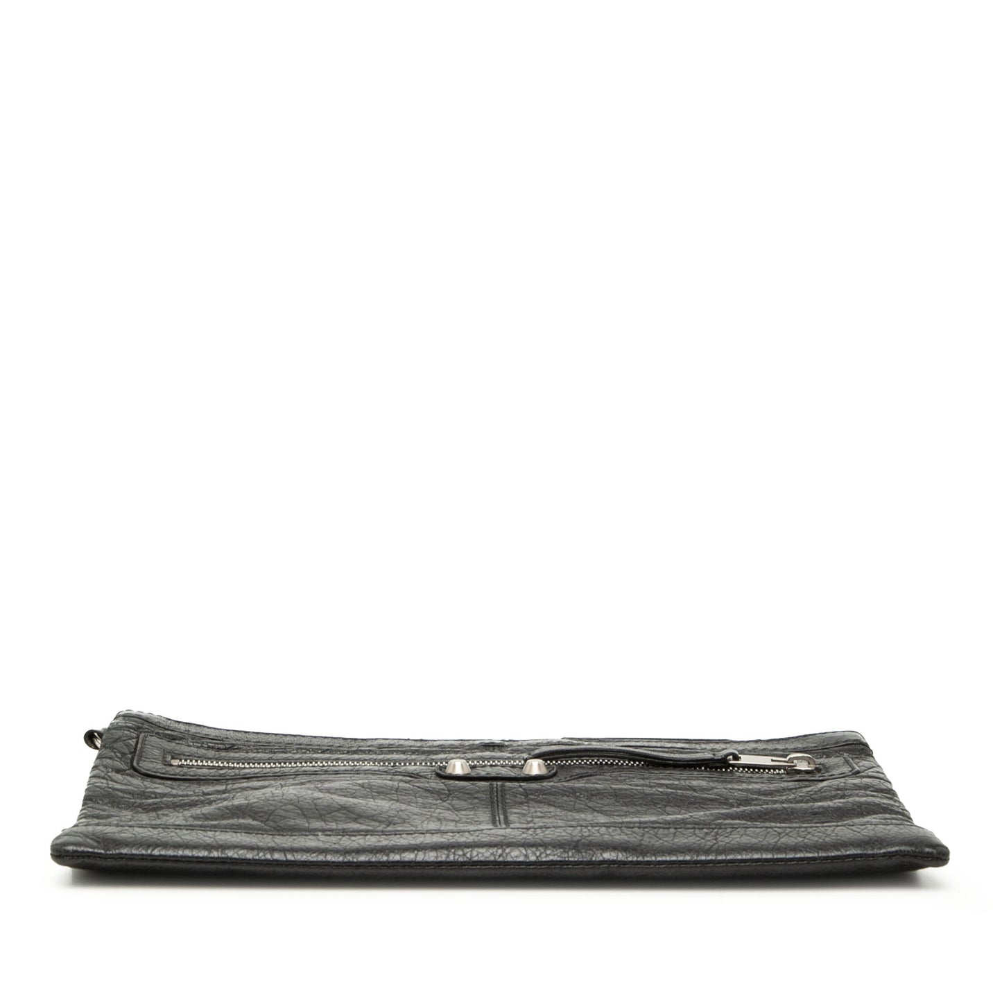 Balenciaga Lambskin Motocross Classic Clip Clutch M