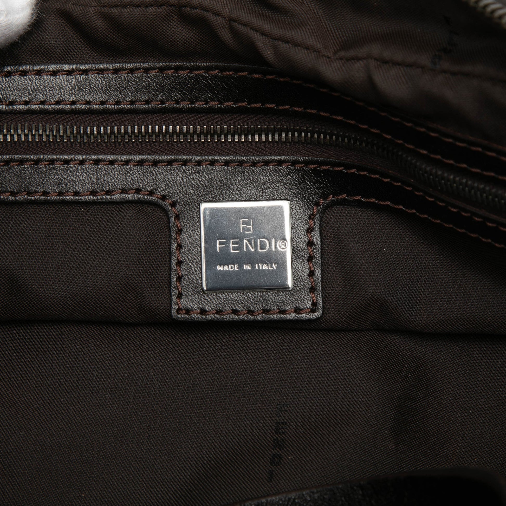 Fendi Zucchino Canvas Handbag