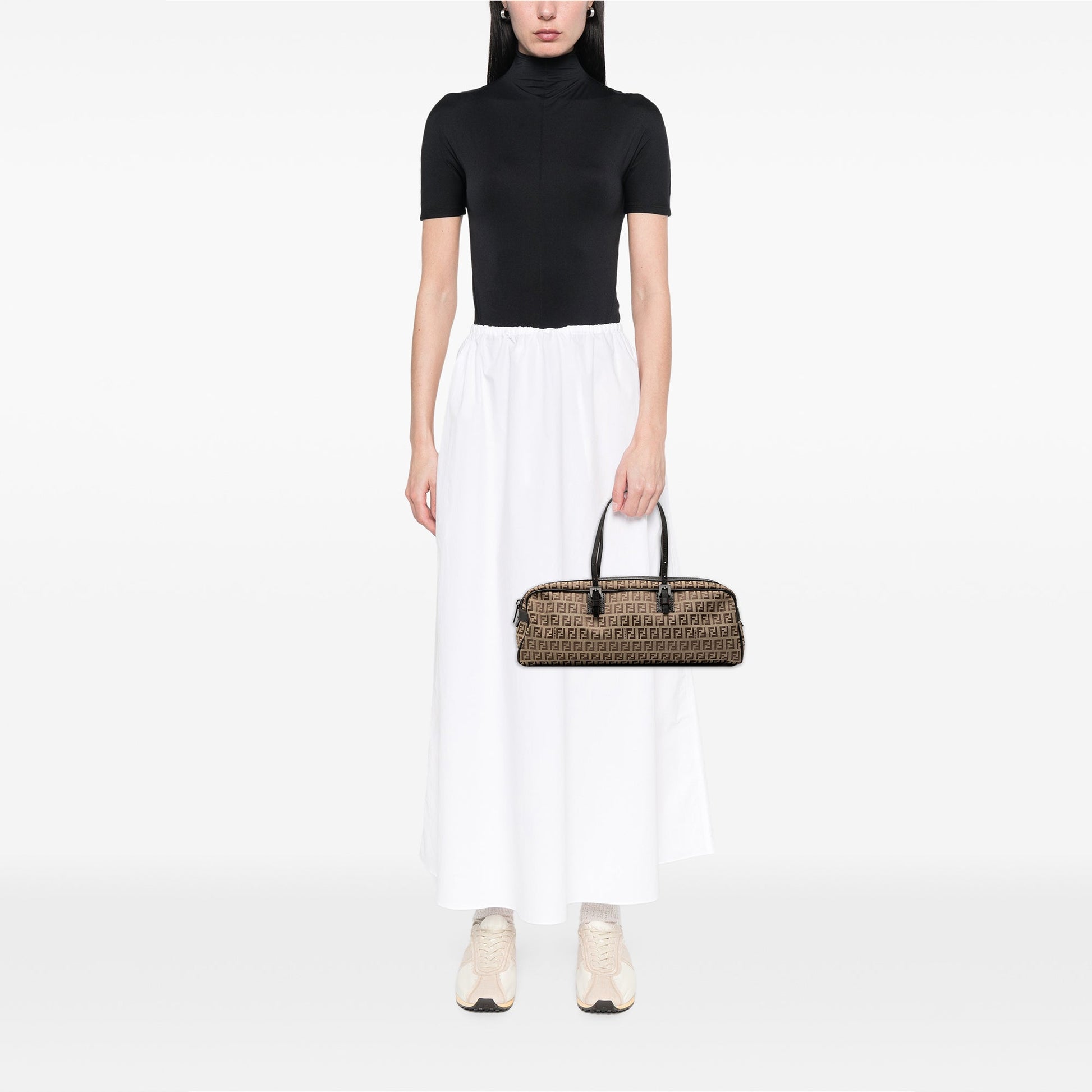 Fendi Zucchino Canvas Handbag