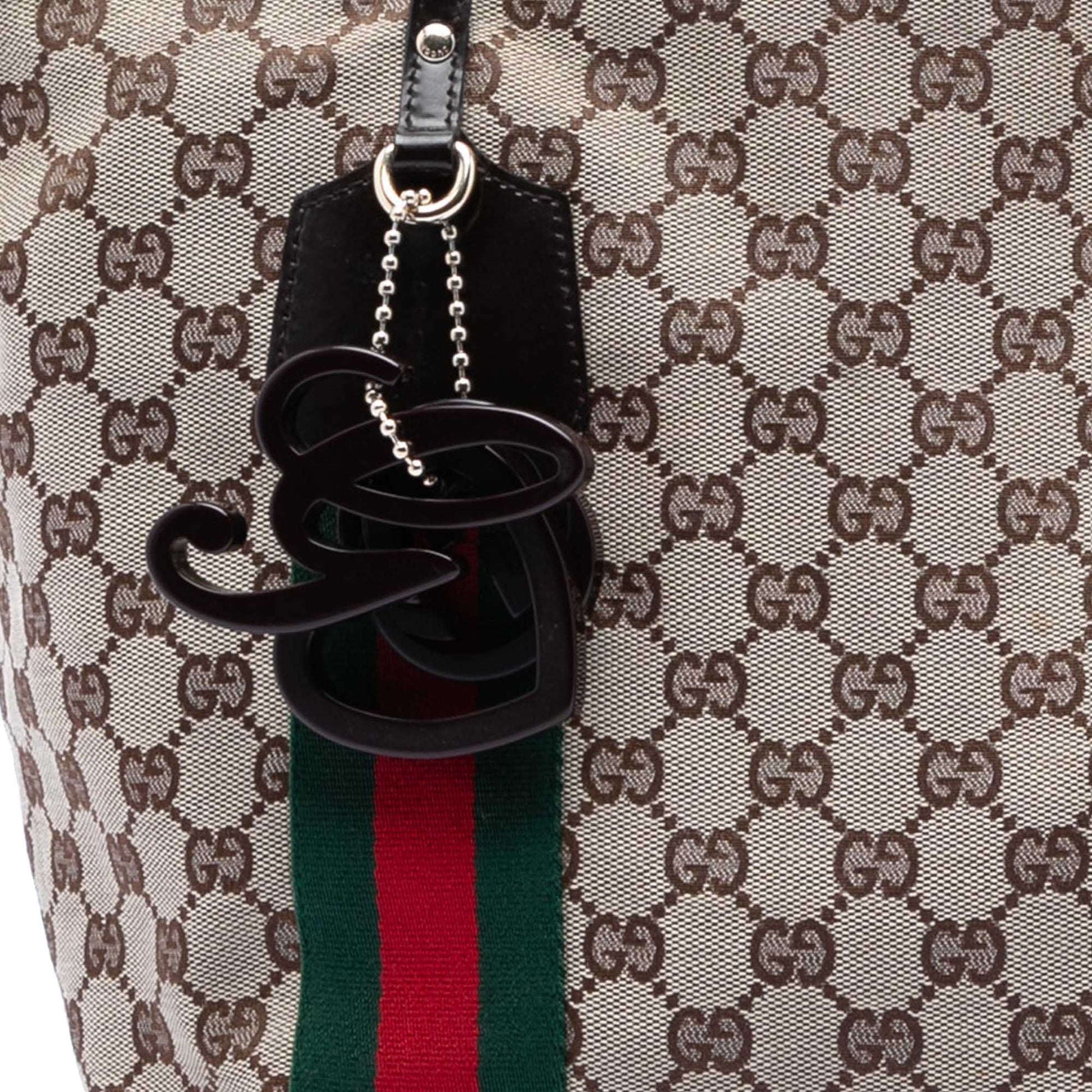 Gucci GG Canvas Web Jolie Tote