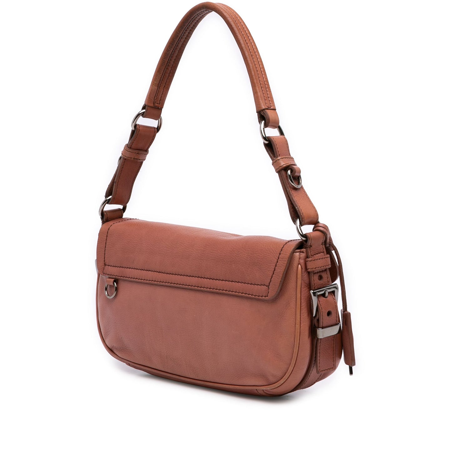 Prada Vitello Daino Sound Lock Shoulder Bag