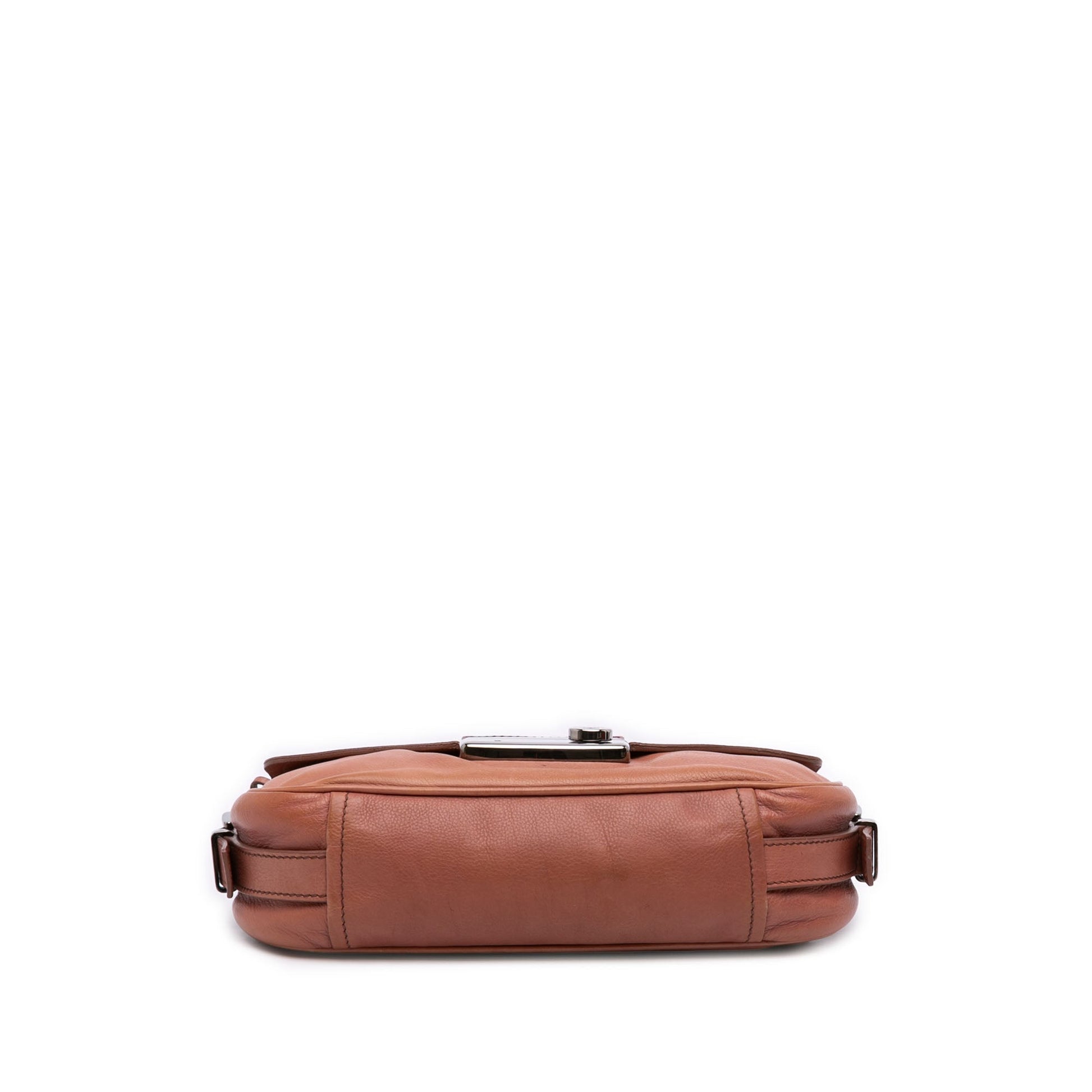 Prada Vitello Daino Sound Lock Shoulder Bag