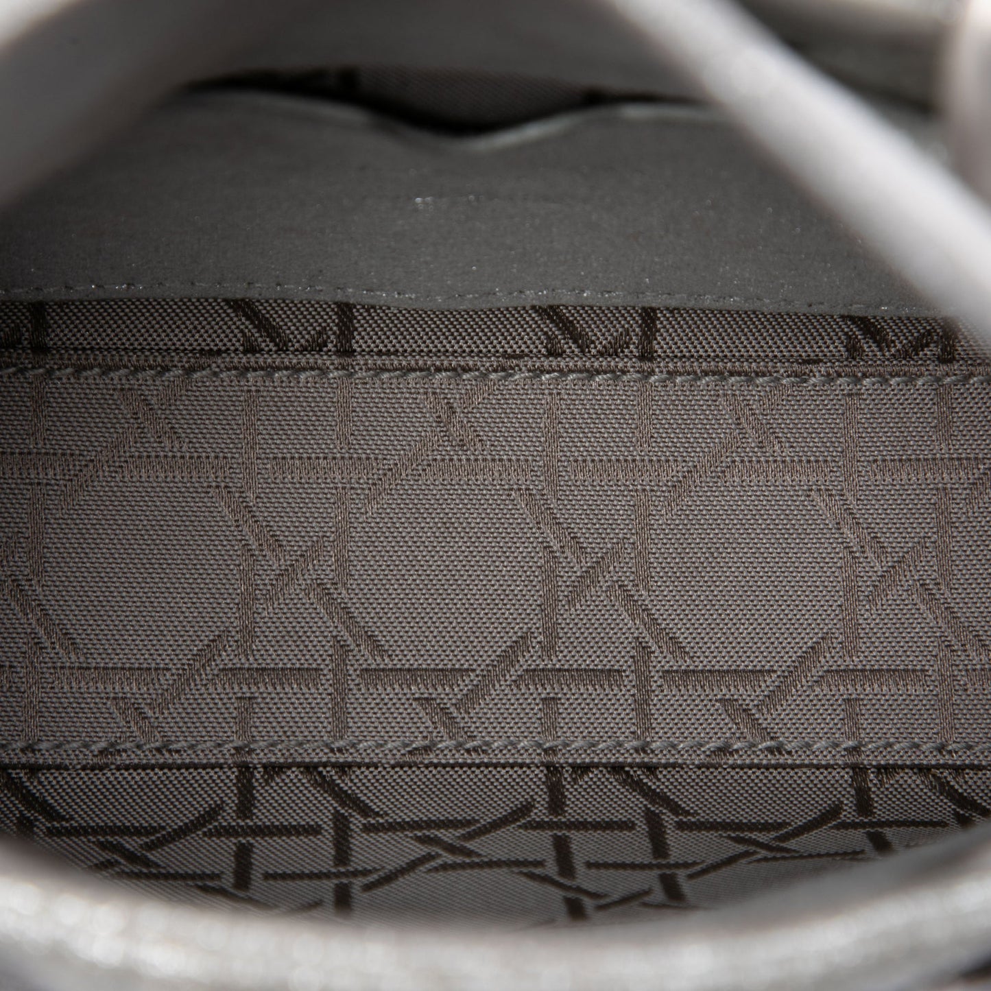 Dior Micro Metallic Calfskin Cannage Lady Dior