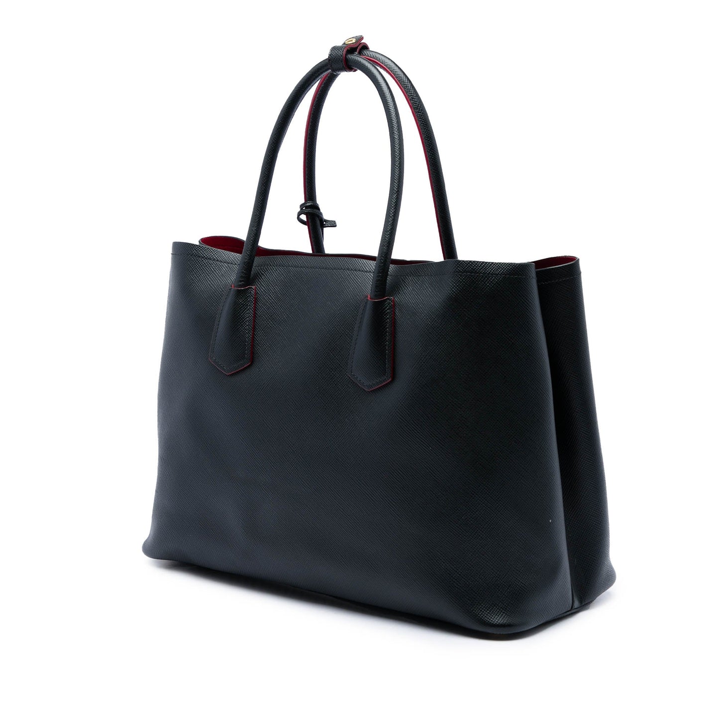 Prada Large Saffiano Cuir Double Satchel