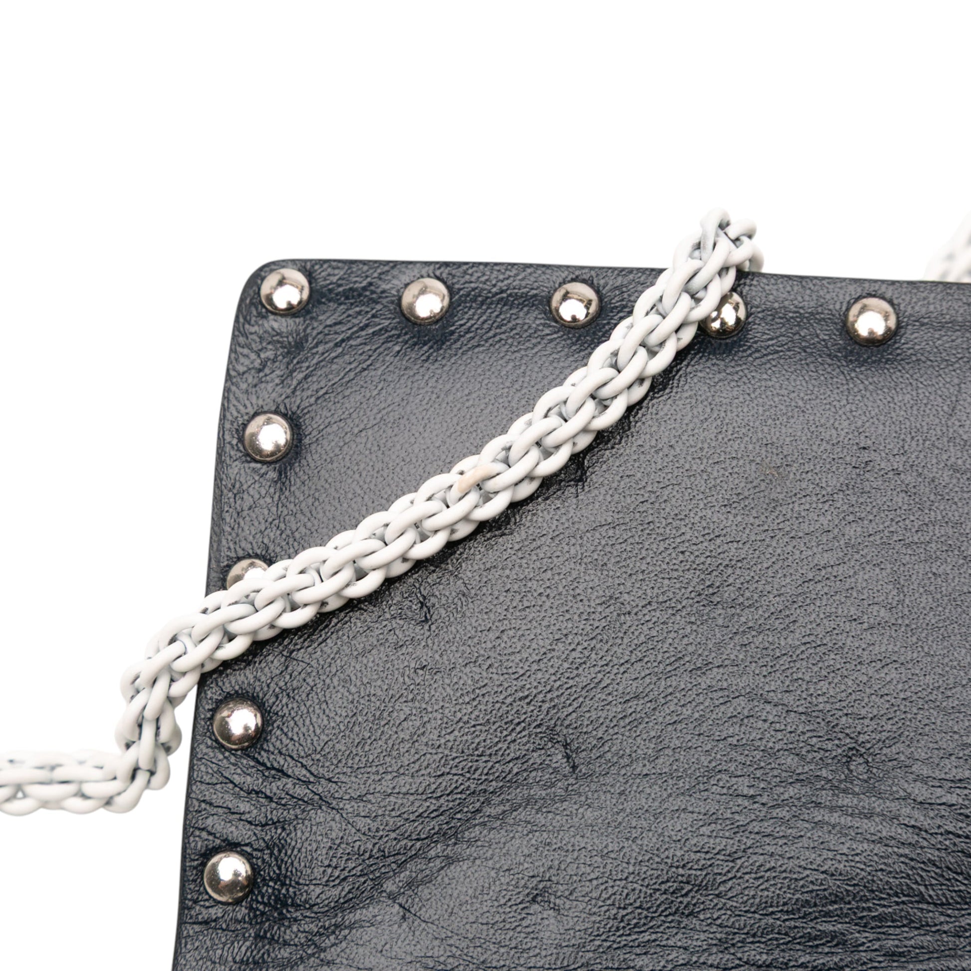 Valentino Quilted Lambskin Free Rockstud Spike Wallet On Chain