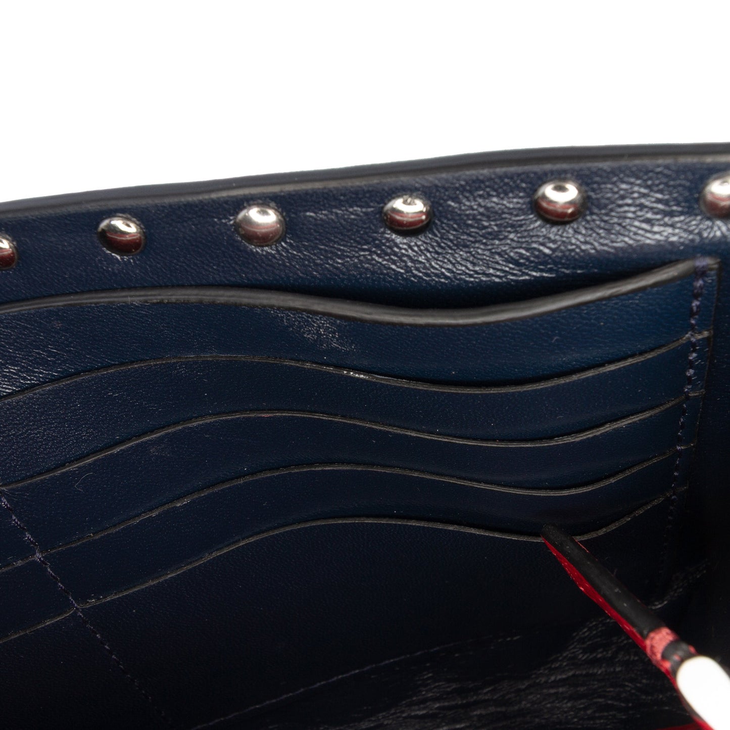 Valentino Quilted Lambskin Free Rockstud Spike Wallet On Chain