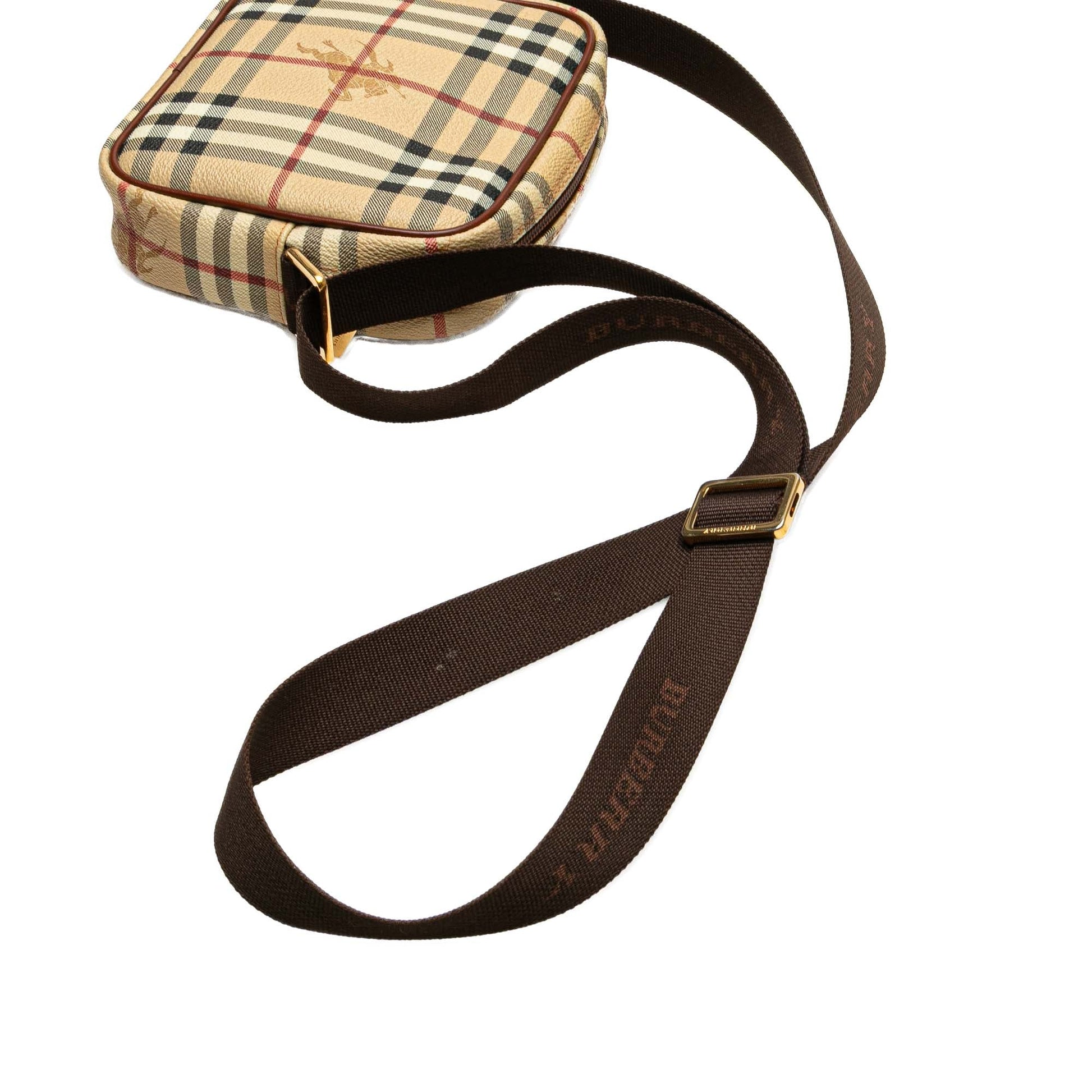 Burberry Haymarket Check Coated Canvas Crossbody