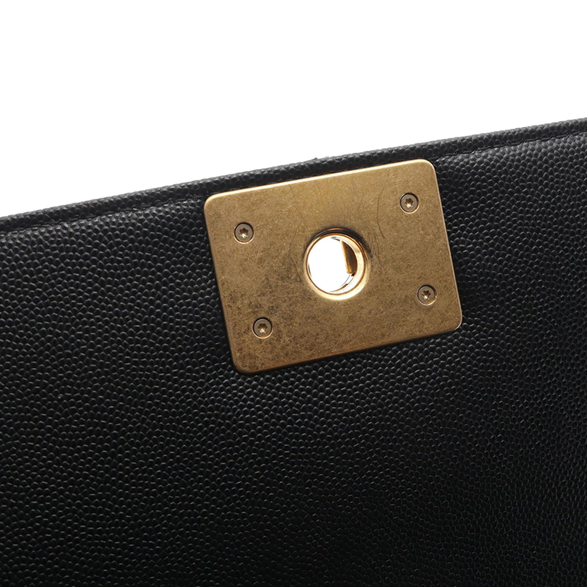 Chanel Old Medium Quilted Caviar Boy Flap