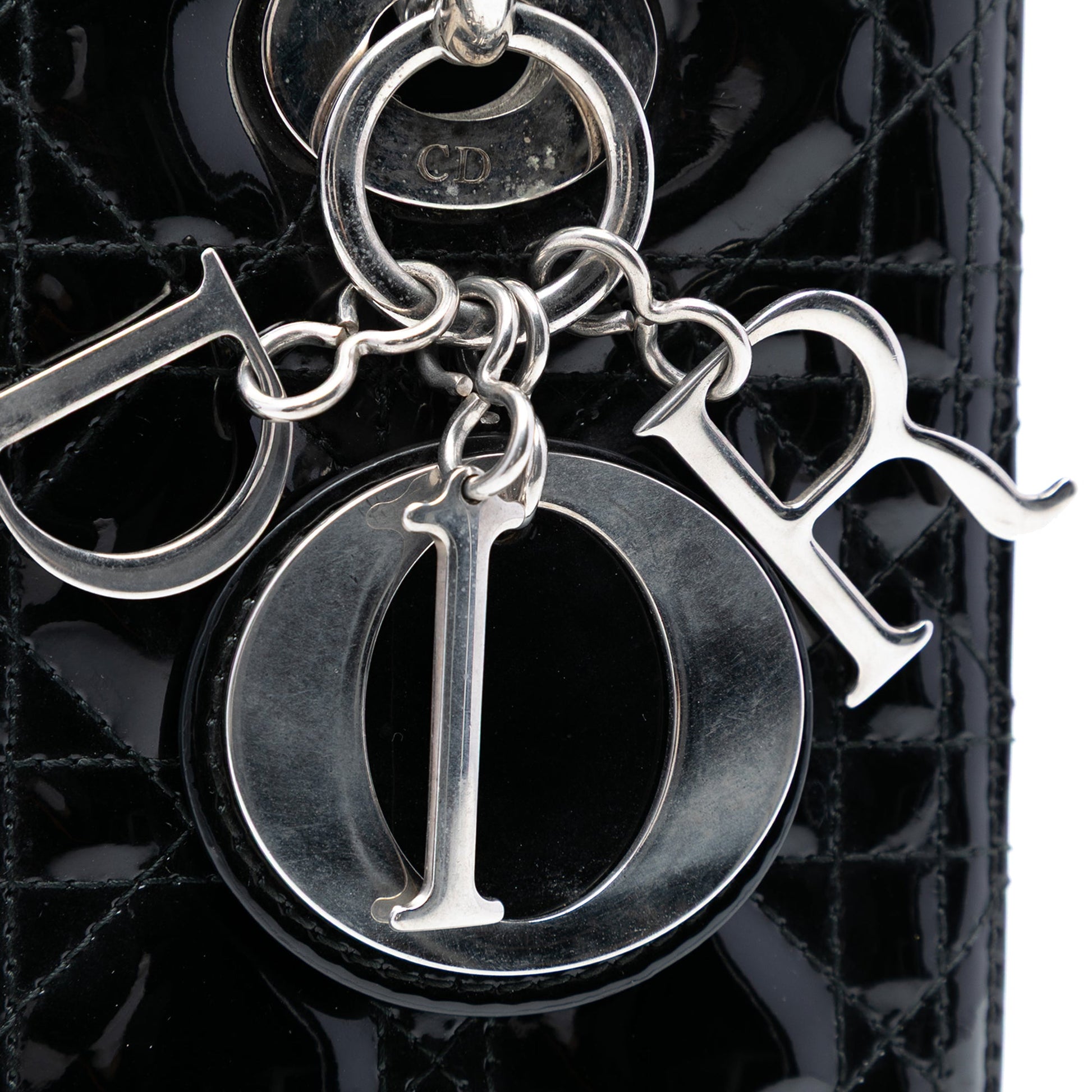 Dior Medium Patent Cannage Lady Dior