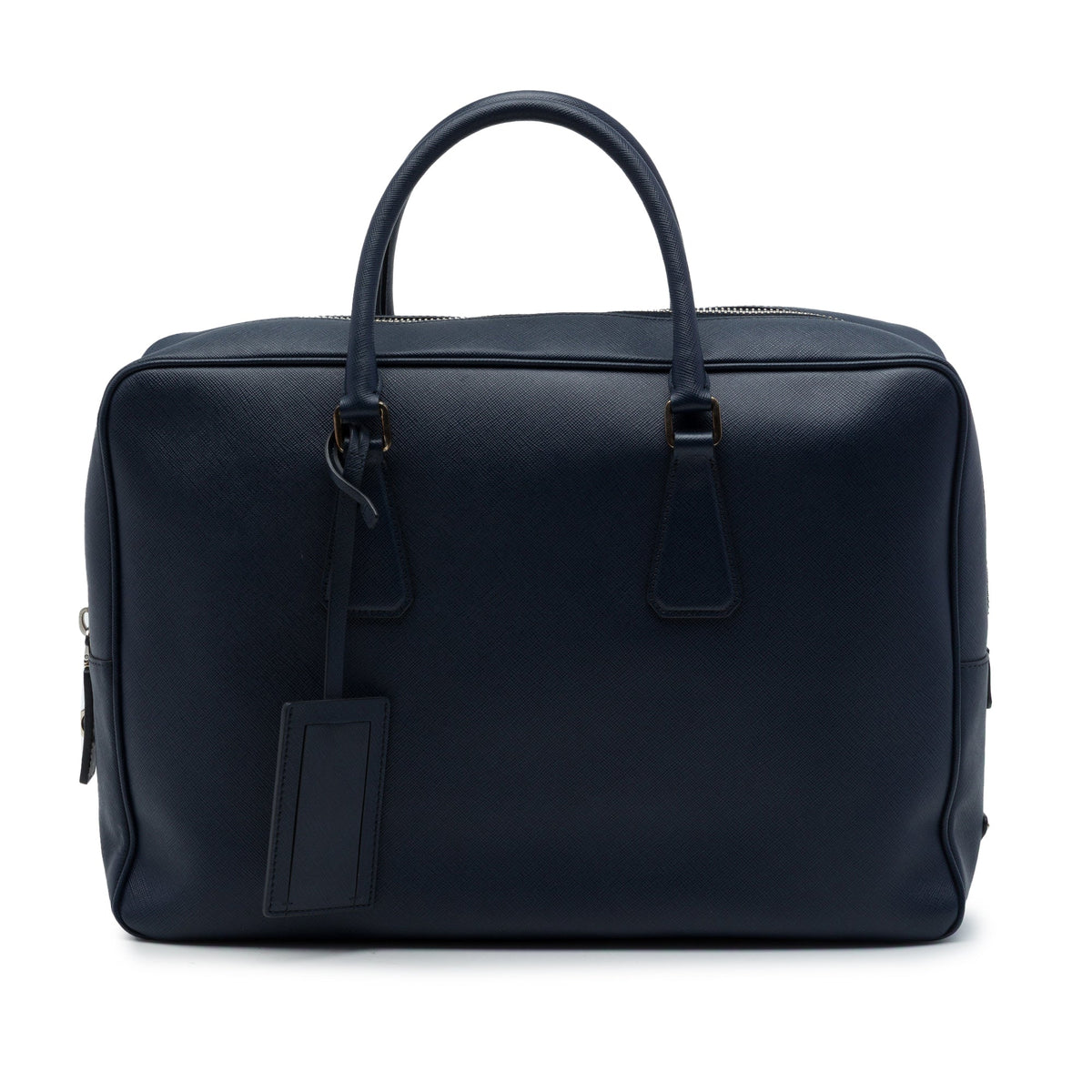 Prada Saffiano Travel Briefcase — Blue