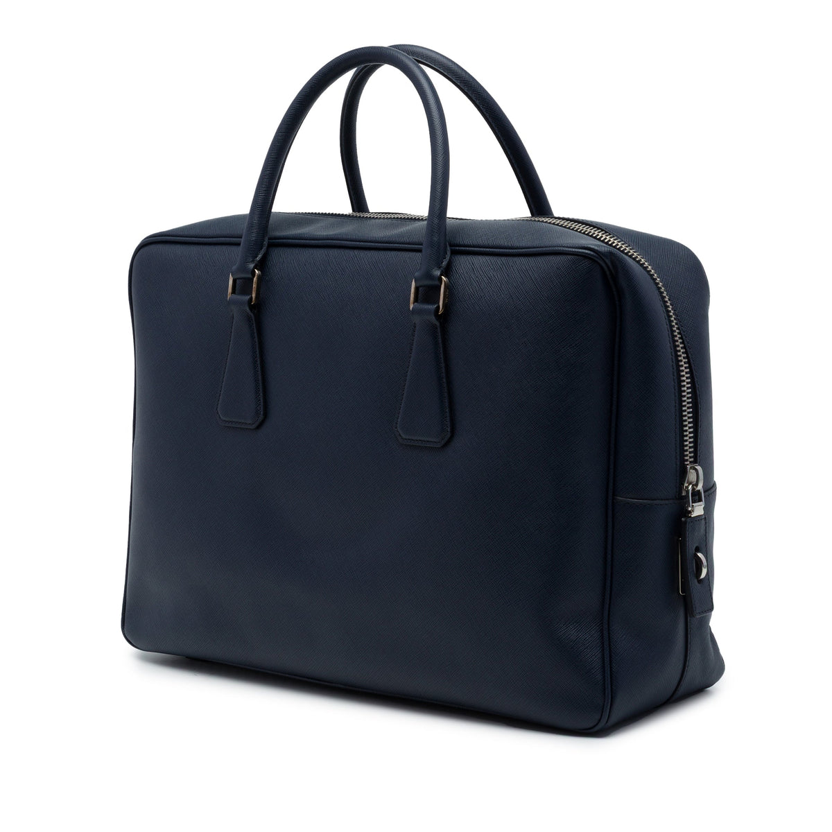Prada Saffiano Travel Briefcase — Blue