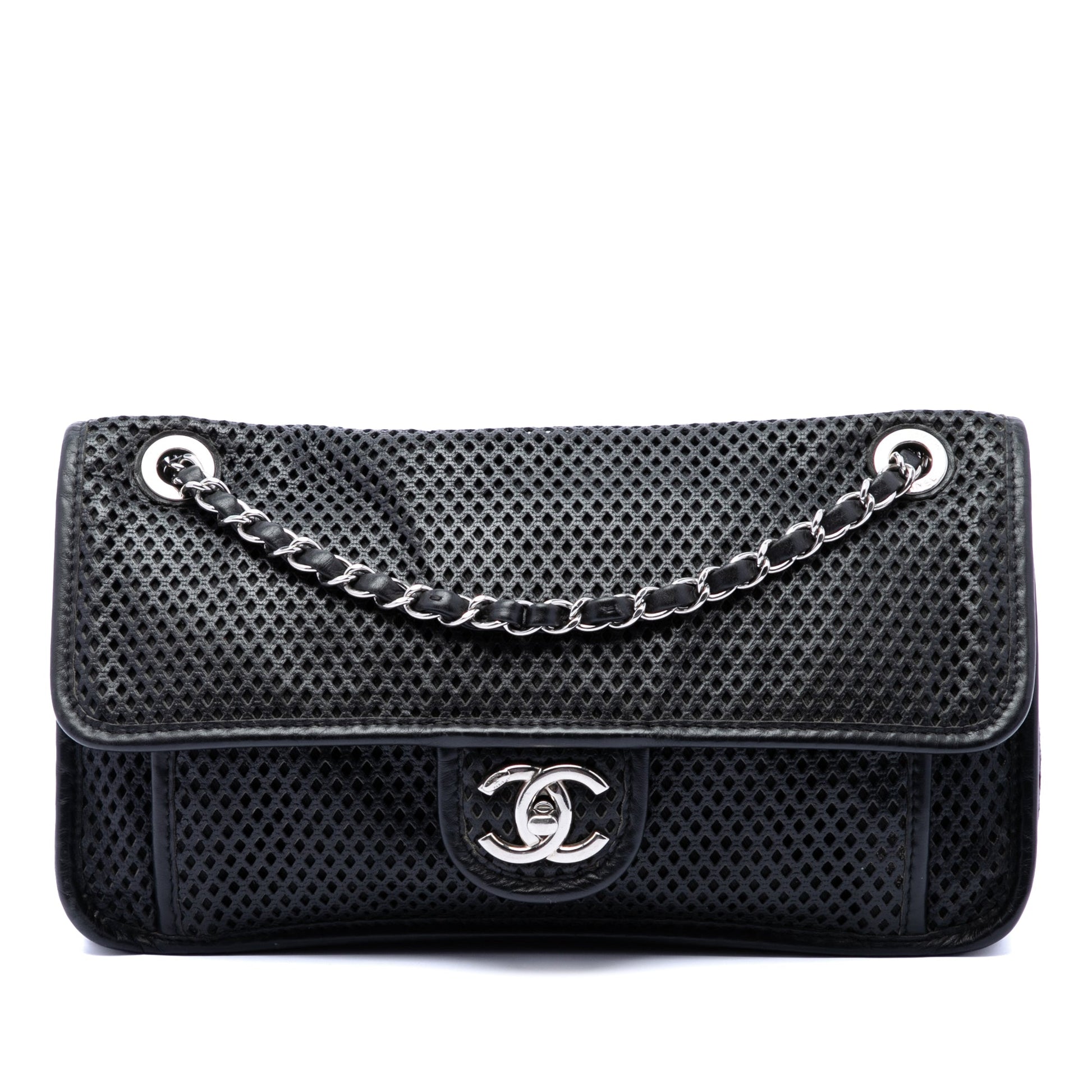 Chanel Medium Perforated Lambskin Up In The Air Flap