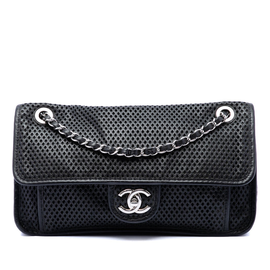 Chanel Medium Perforated Lambskin Up In The Air Flap