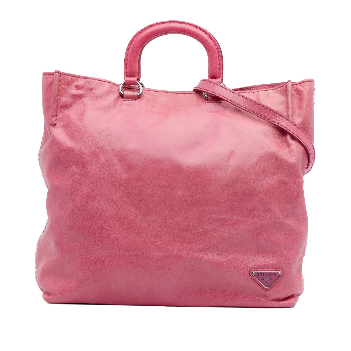 Prada Vitello Shine Open Convertible Tote
