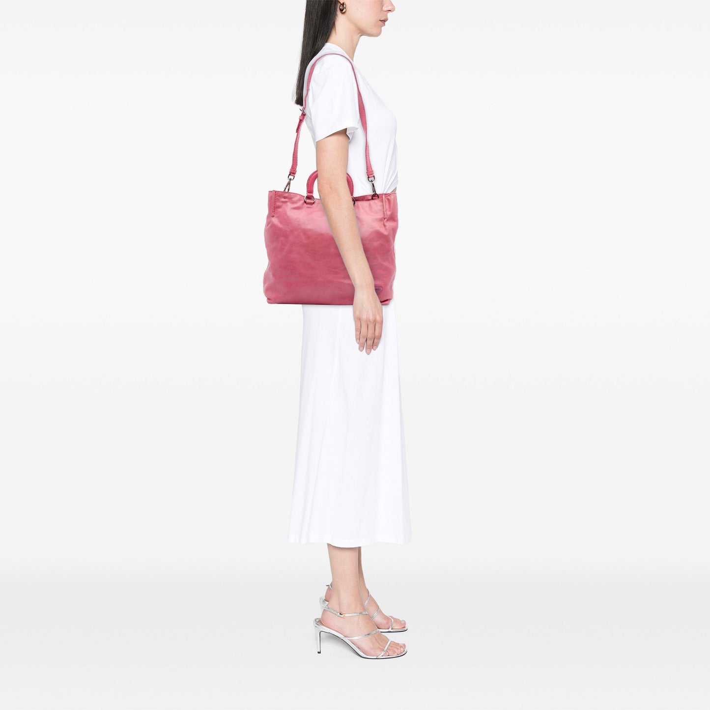 Prada Vitello Shine Open Convertible Tote