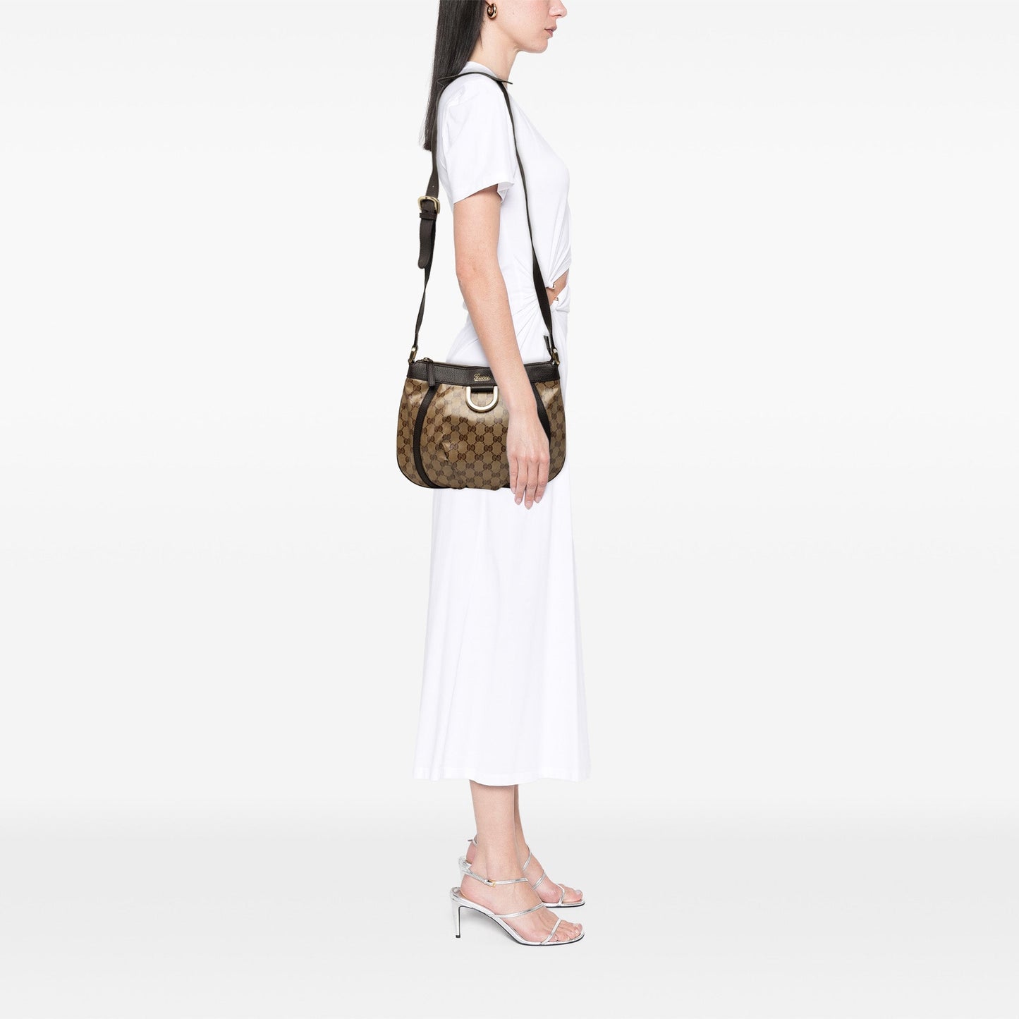 Gucci GG Crystal Abbey D Ring Crossbody