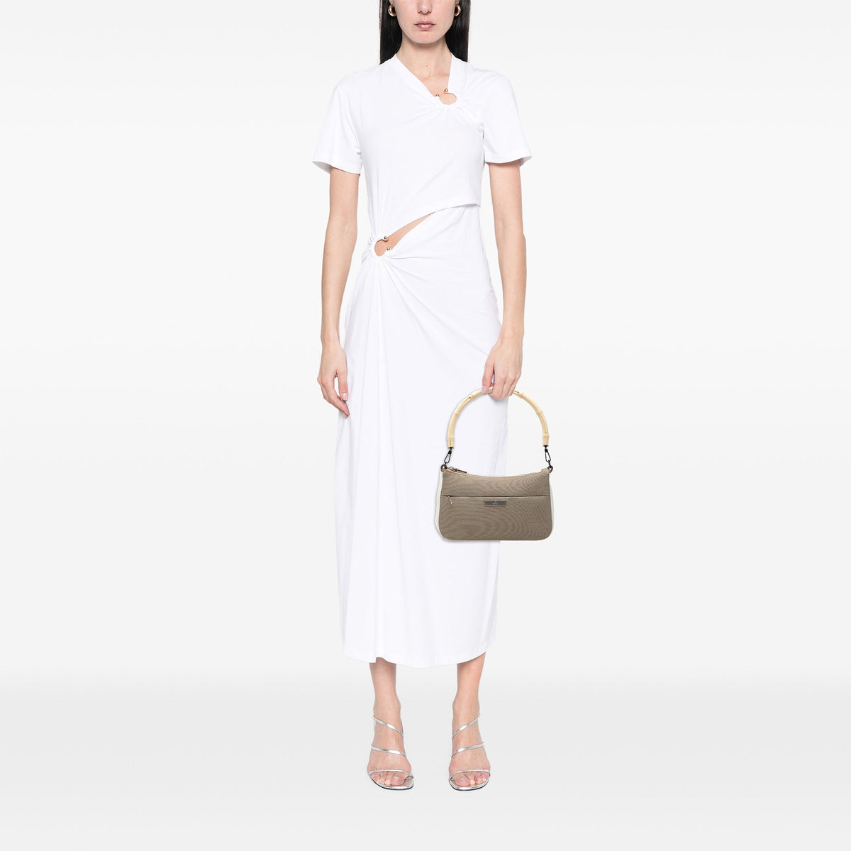 Gucci GG Canvas Bamboo Top Handle