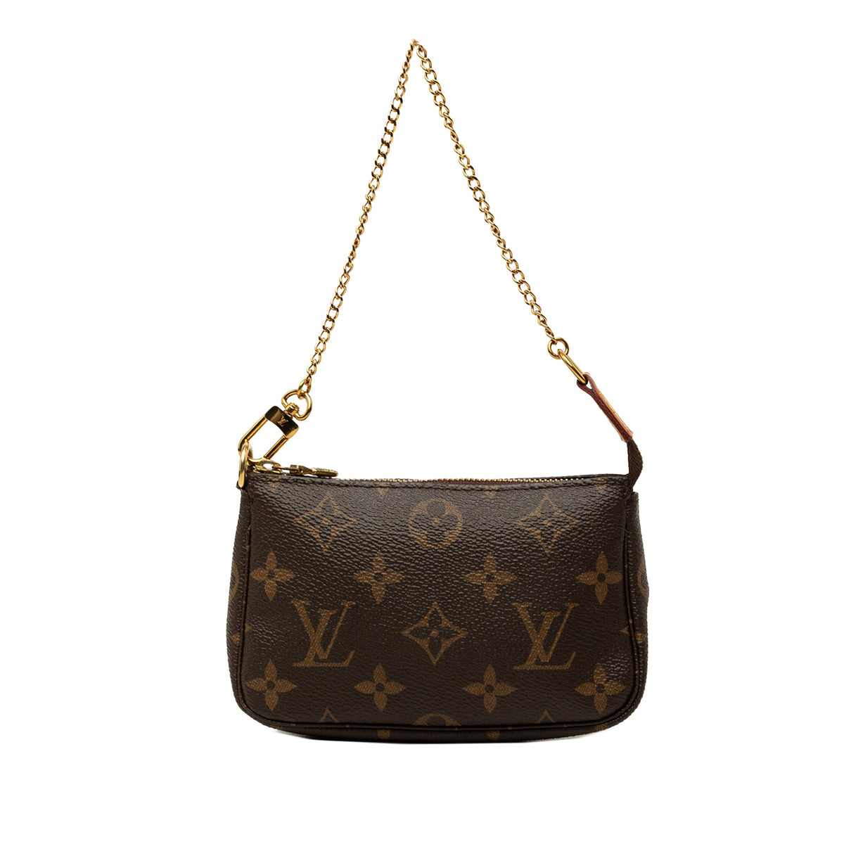 Louis Vuitton Monogram Mini Pochette Accessoires — Brown
