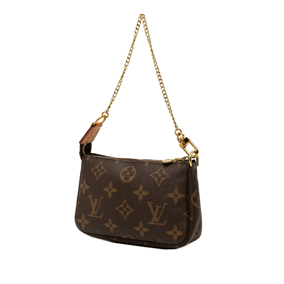 Louis Vuitton Monogram Mini Pochette Accessoires — Brown