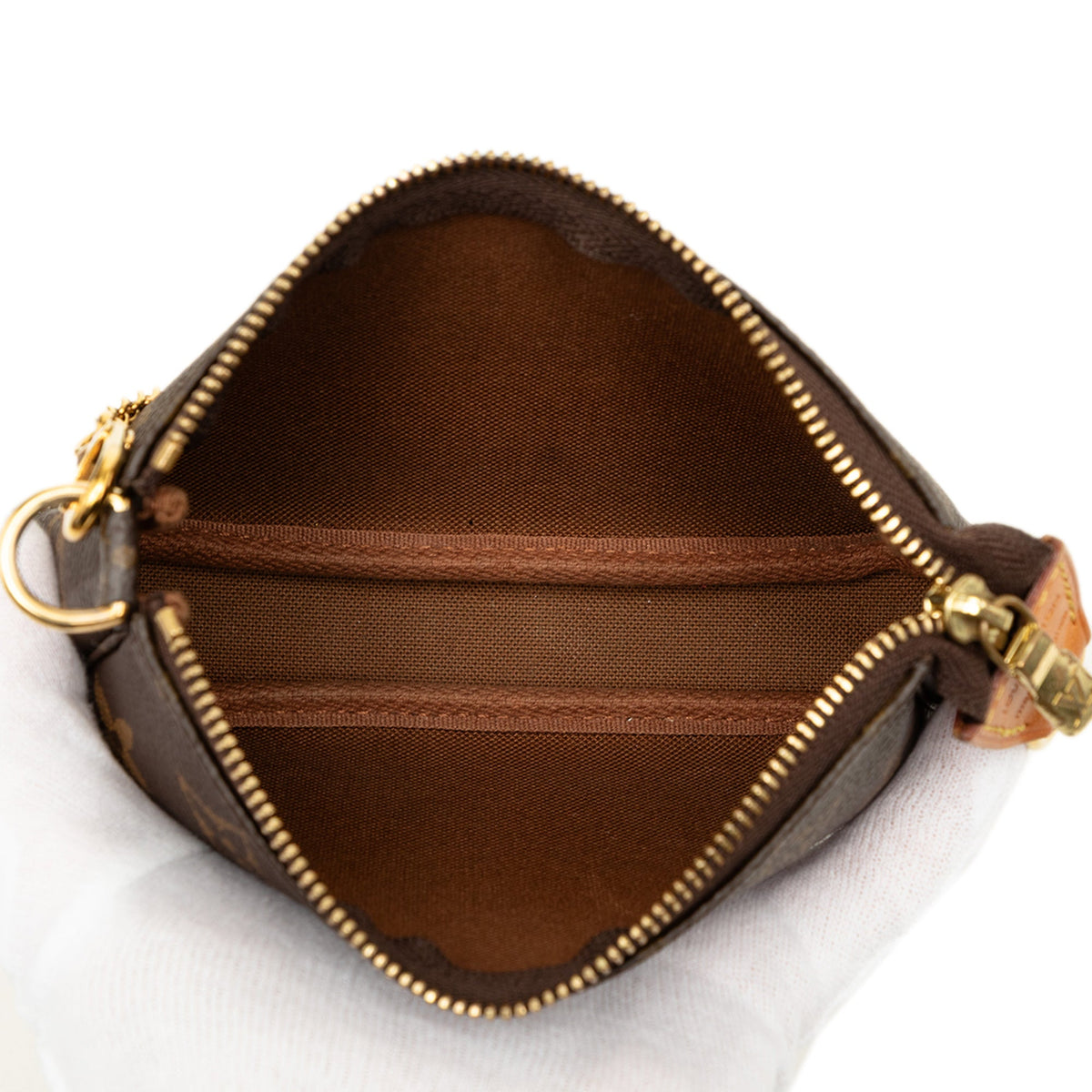 Louis Vuitton Monogram Mini Pochette Accessoires — Brown