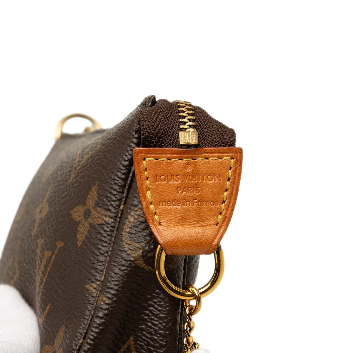 Louis Vuitton Monogram Mini Pochette Accessoires — Brown