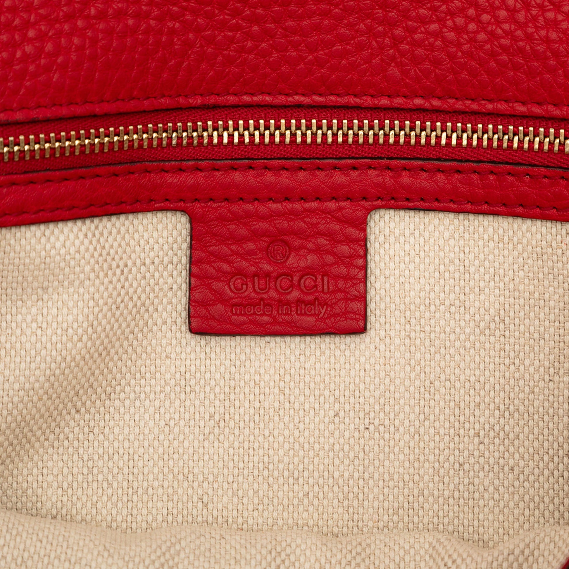 Gucci Leather Soho Disco Clutch