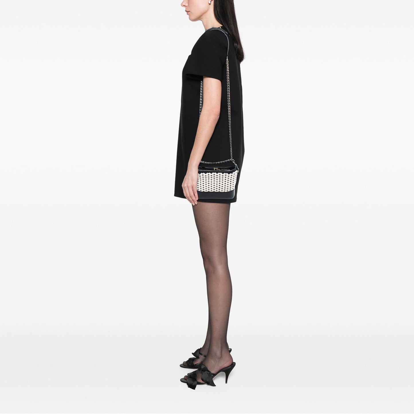Chanel Small Knit and Calfskin Gabrielle Hobo