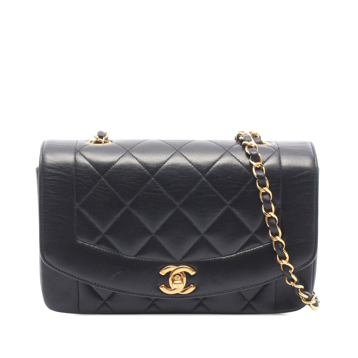 Chanel Small Quilted Lambskin Diana Single Flap