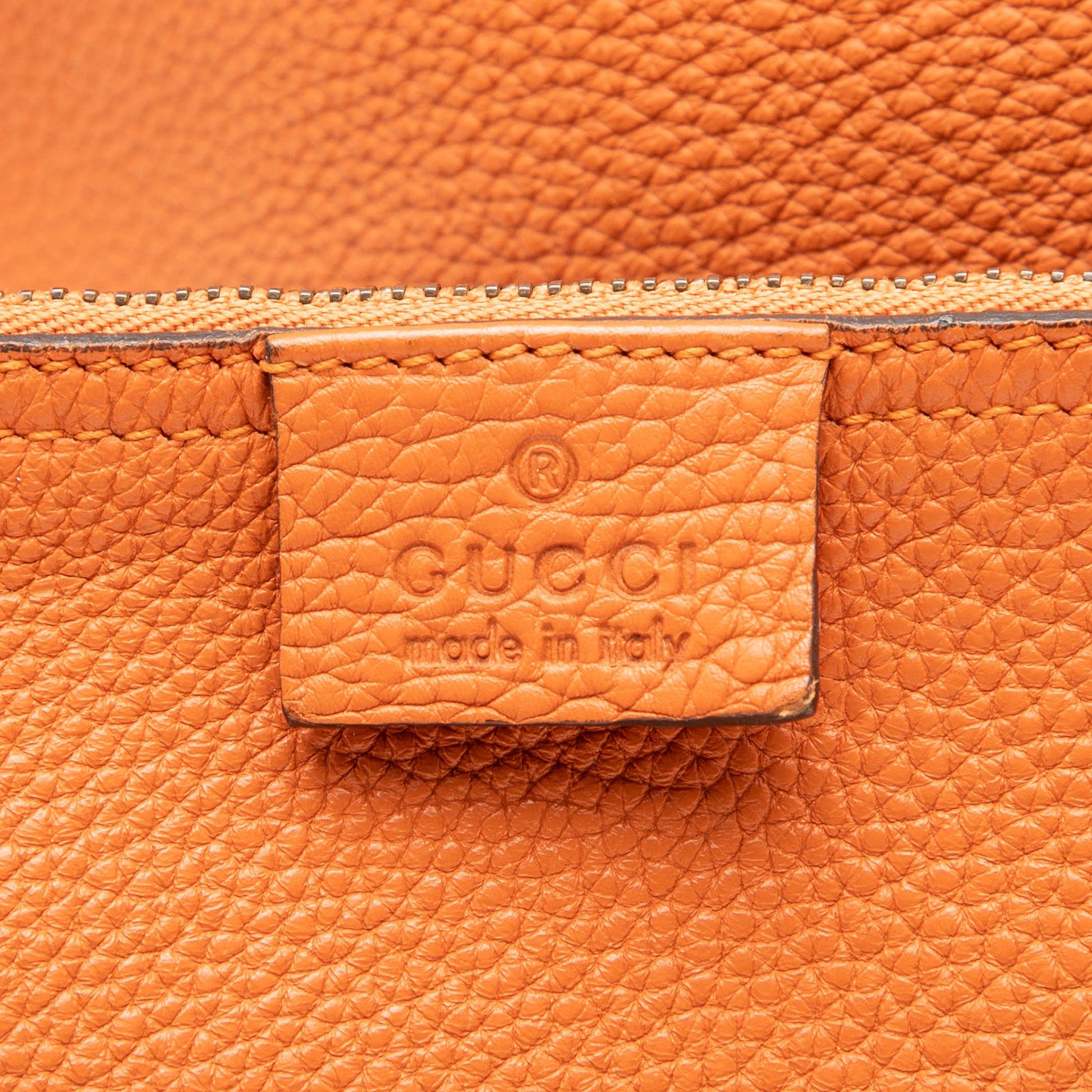 Gucci Grained Calfskin Soft Jackie Bucket Bag