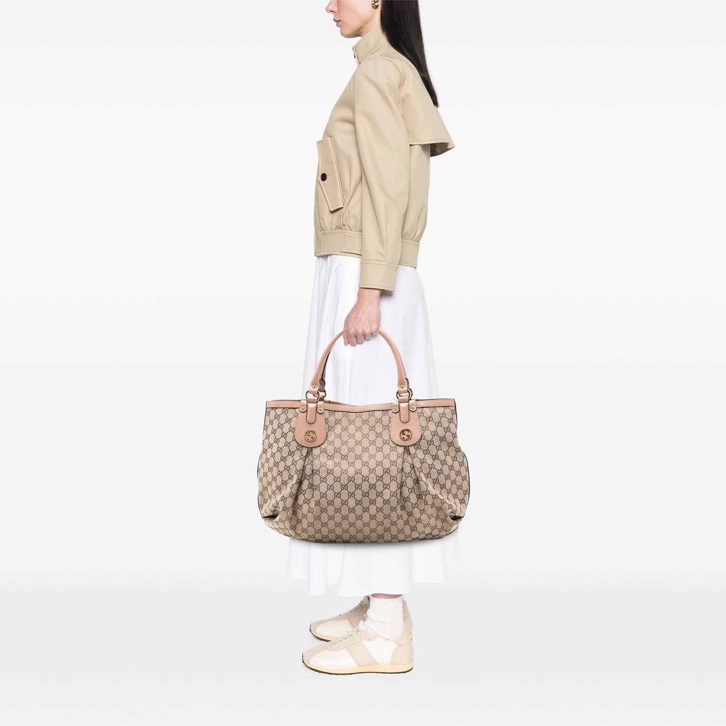 Gucci Large GG Canvas Scarlett Tote