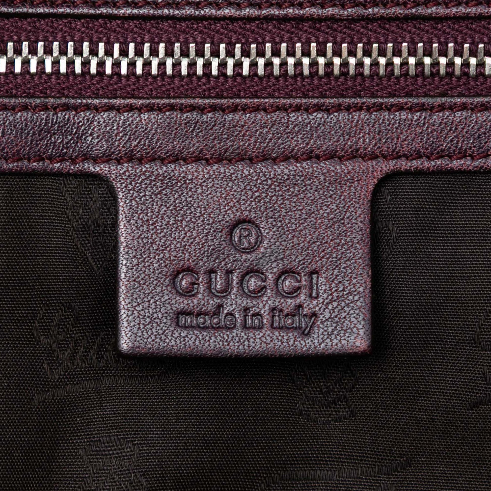 Gucci Medium GG Canvas Bamboo Bar Tote