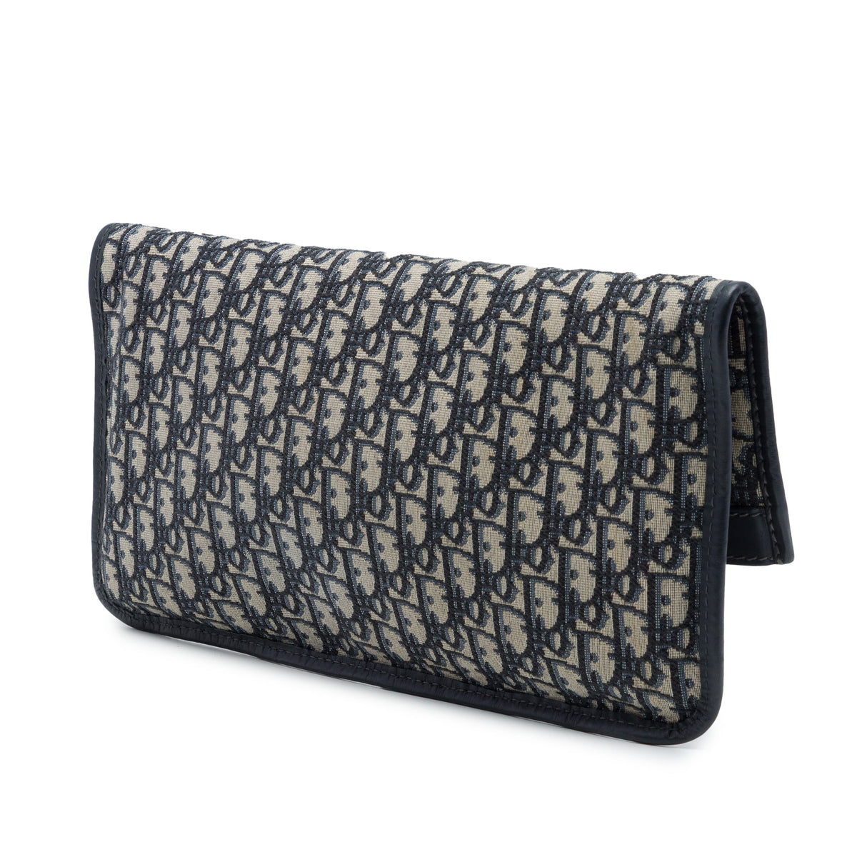 Dior Oblique Canvas Fold Over Clutch