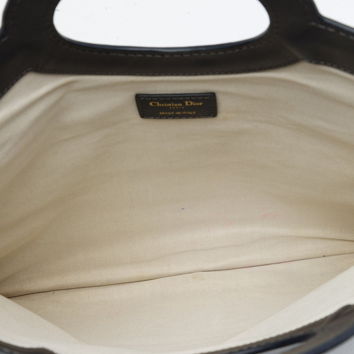 Dior Oblique Canvas Fold Over Clutch