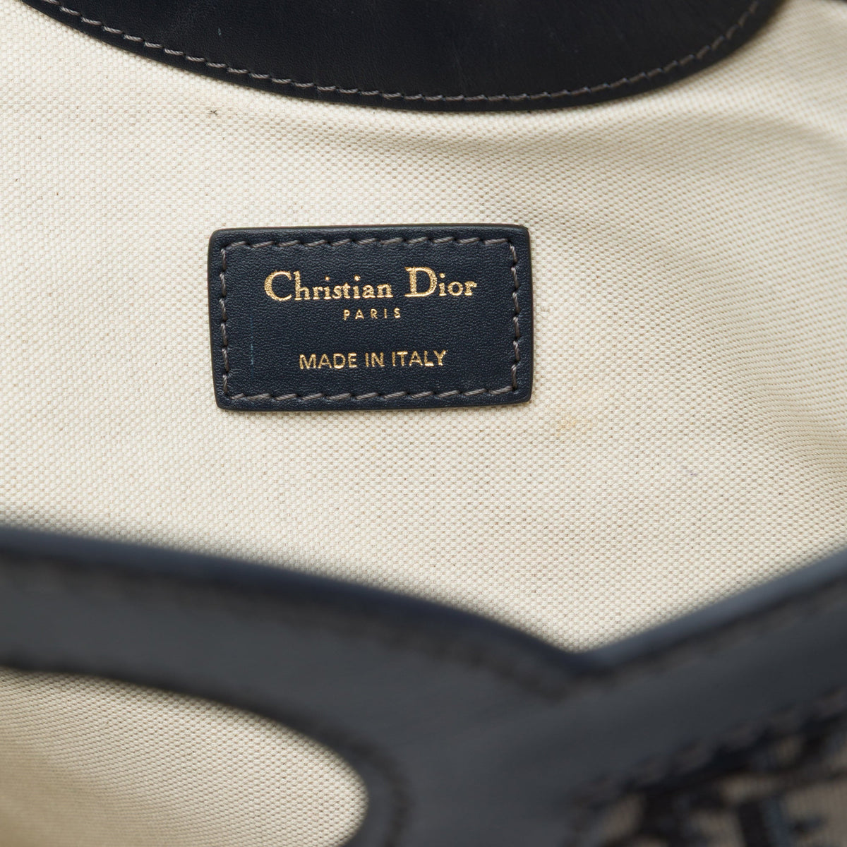 Dior Oblique Canvas Fold Over Clutch