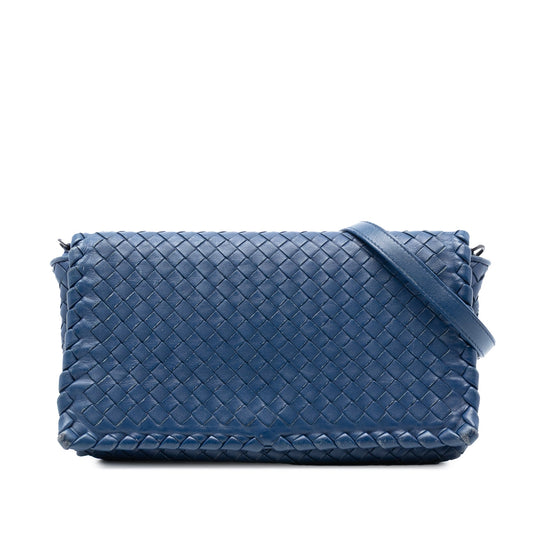 Bottega Veneta Nappa Intrecciato Flap Crossbody
