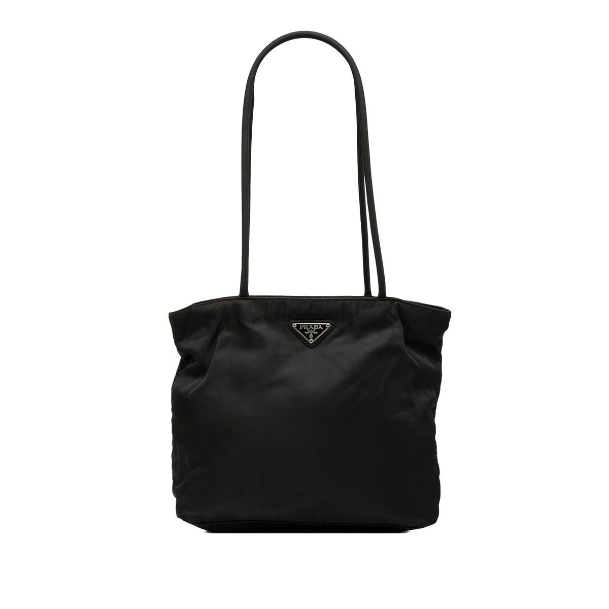 Prada Tessuto Shoulder Bag — Black