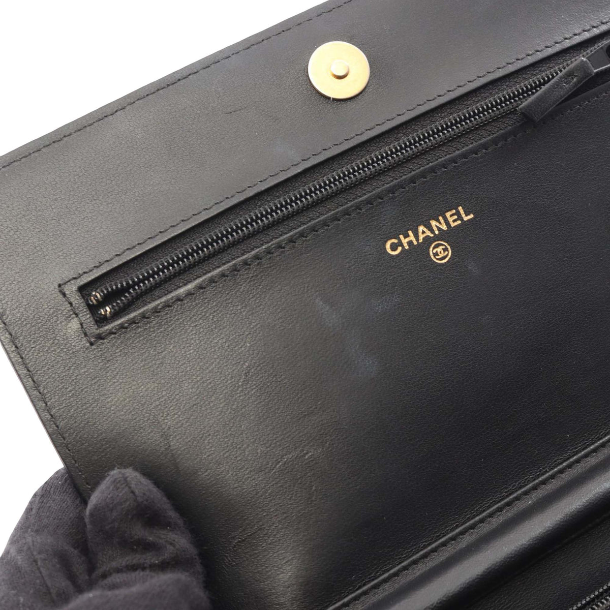 Chanel Lambskin Boy Wallet On Chain