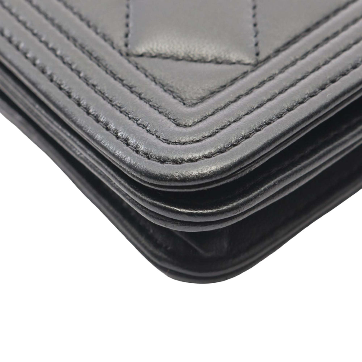 Chanel Lambskin Boy Wallet On Chain