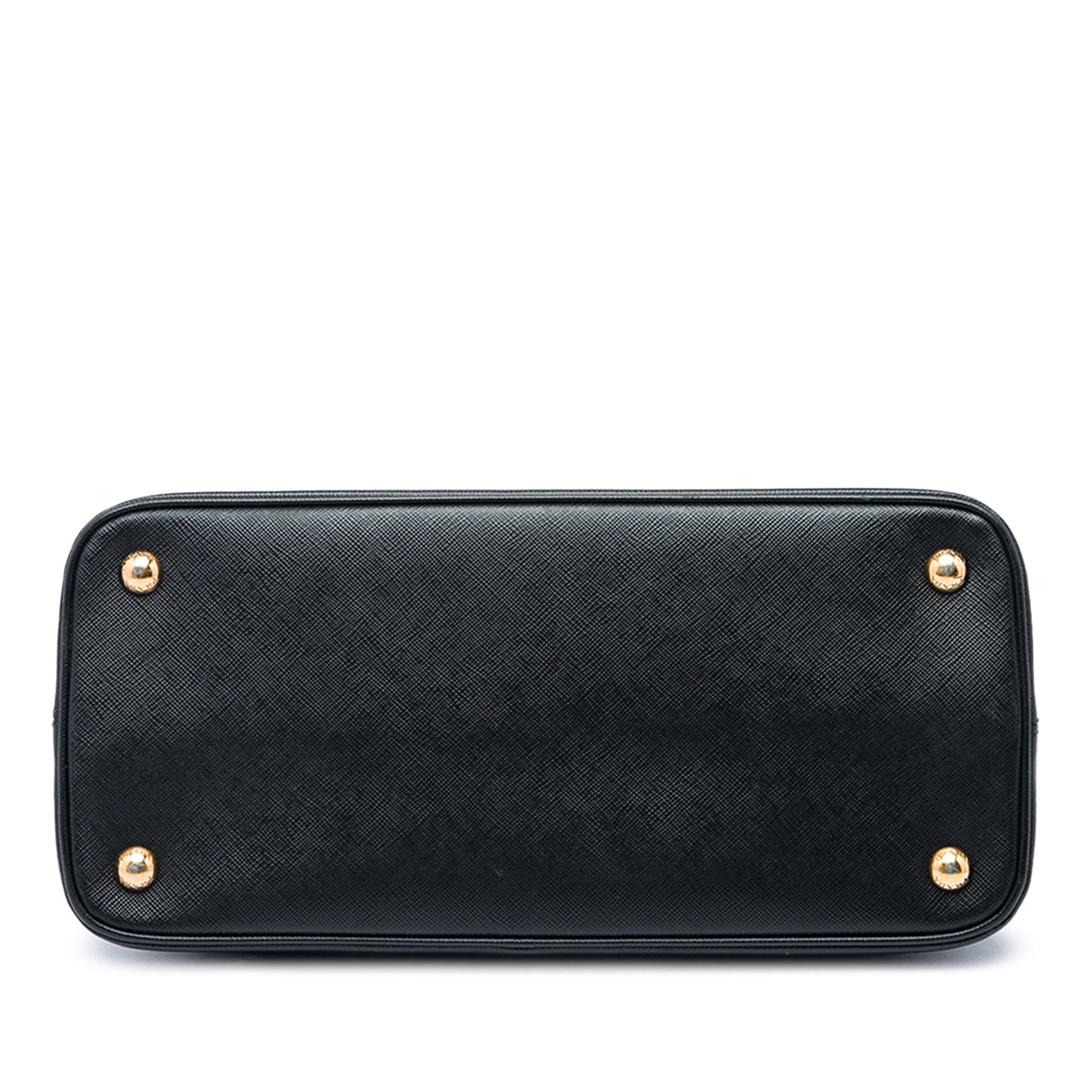 Prada Medium Saffiano Vernice Open Promenade Satchel — Black