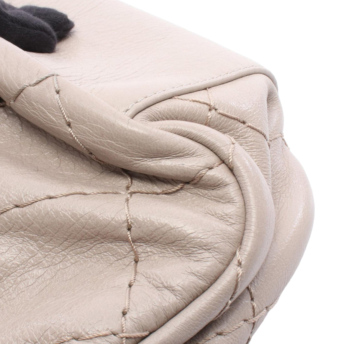 Chanel Glazed Calfskin Stitched On The Road Flap