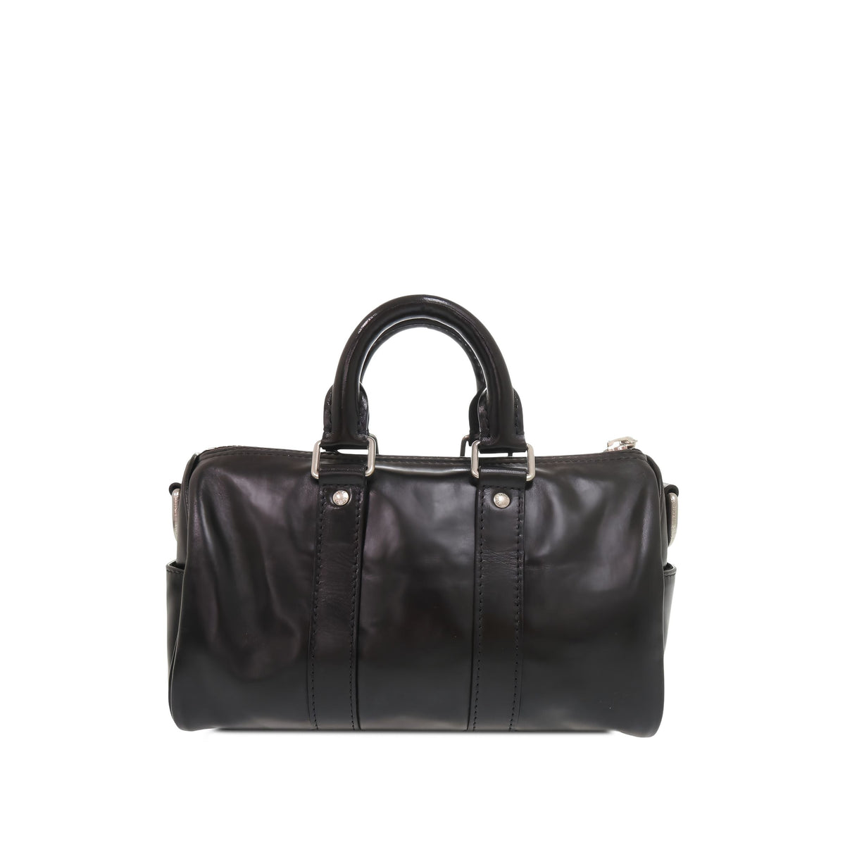 Louis Vuitton Glossy Calfskin Keepall Cargo Bandouliere 25 — Black