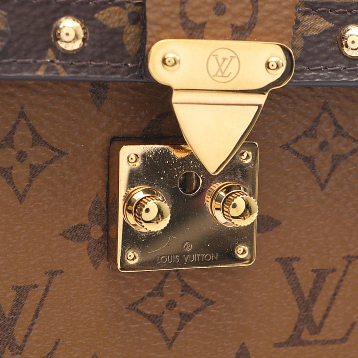 Louis Vuitton Monogram Reverse Pochette Trunk Verticale