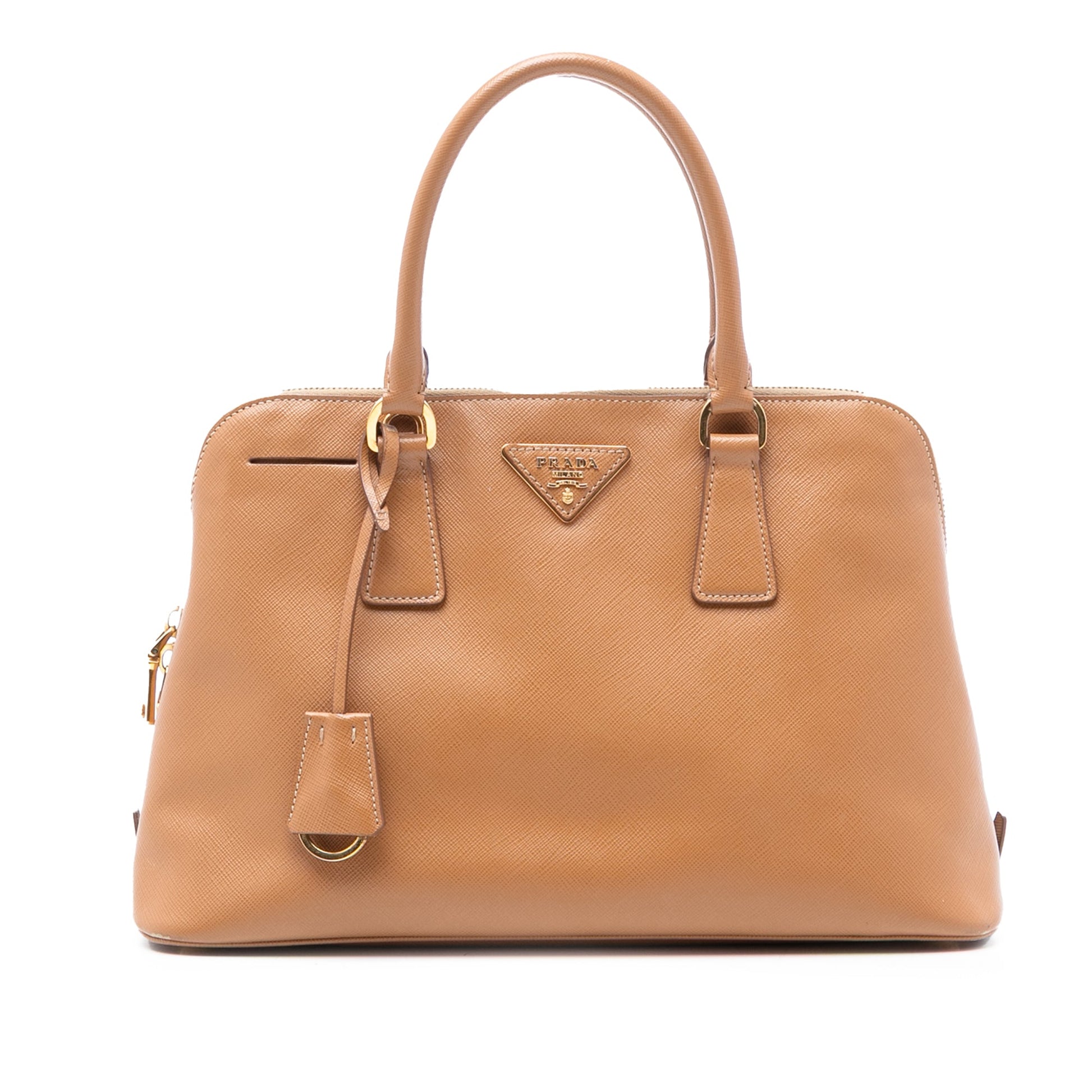 Prada Medium Saffiano Lux Promenade Satchel