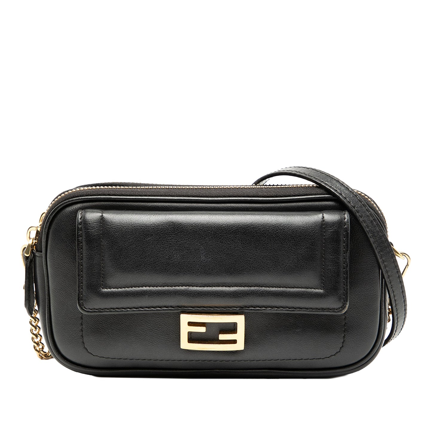 Fendi Leather Easy 2 Baguette Crossbody